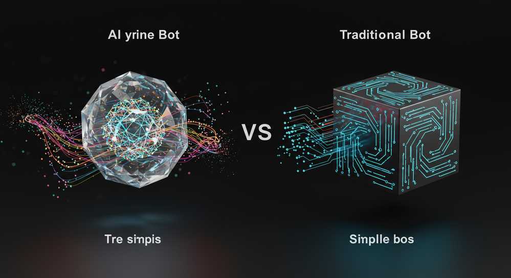 What distinguishes ai bots from traditional trading bots